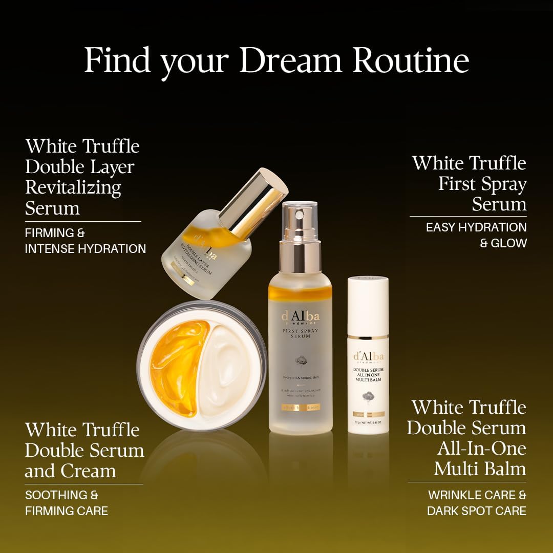 d'alba Piedmont Italian White Truffle Double Layer Revitalizing Serum, 100hr Hydration Serum with Hyaluronic Acid and Centella Asiatica, Skin Firming and Tightening, glow and long-lasting moisture, Korean Skincare (50ml) - pokemad'alba Piedmont Italian White Truffle Double Layer Revitalizing Serum, 100hr Hydration Serum with Hyaluronic Acid and Centella Asiatica, Skin Firming and Tightening, glow and long-lasting moisture, Korean Skincare (50ml)