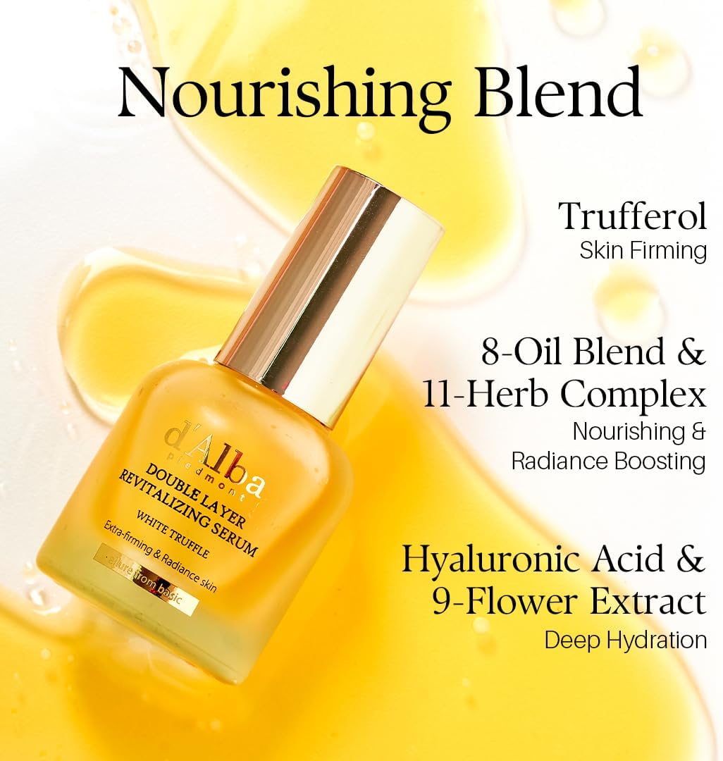 d'alba Piedmont Italian White Truffle Double Layer Revitalizing Serum, 100hr Hydration Serum with Hyaluronic Acid and Centella Asiatica, Skin Firming and Tightening, glow and long-lasting moisture, Korean Skincare (50ml) - pokemad'alba Piedmont Italian White Truffle Double Layer Revitalizing Serum, 100hr Hydration Serum with Hyaluronic Acid and Centella Asiatica, Skin Firming and Tightening, glow and long-lasting moisture, Korean Skincare (50ml)