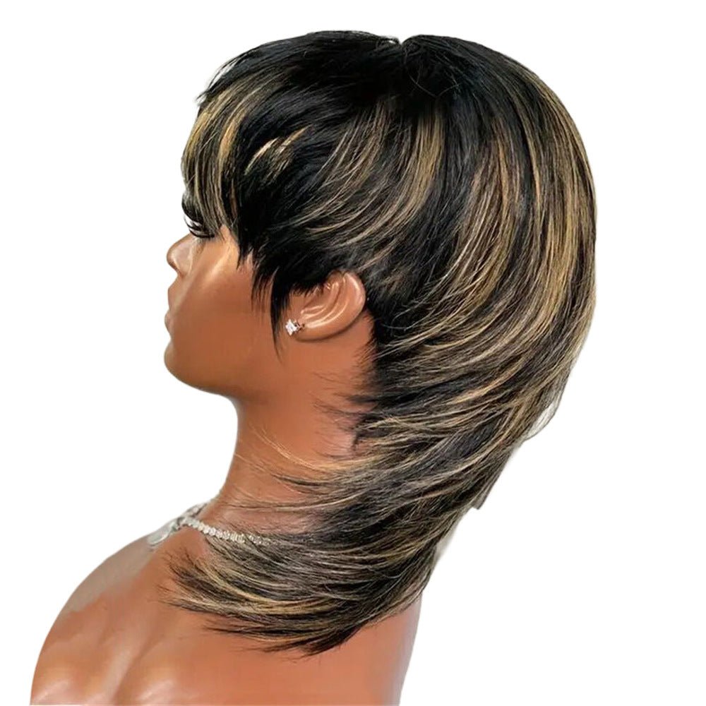 Dovetail Wolf Tail Human Hair Wig - pokemac45ad9136cd5fba5d371456b26bbac78