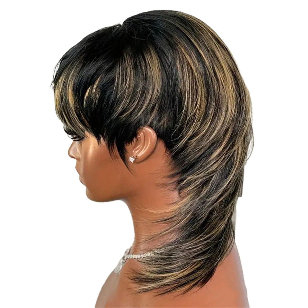 Dovetail Wolf Tail Human Hair Wig - pokemae40550953edc32eaf85a27ad45a18fb8