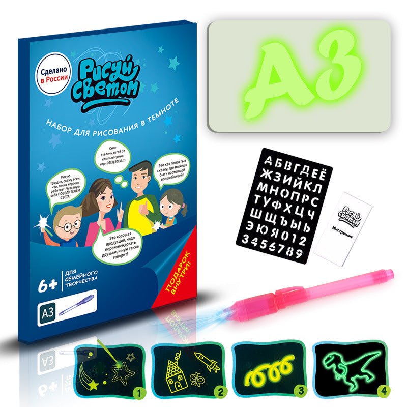 Educational Toy Drawing Pad 3D Magic 8 Light Effects Puzzle Board Sketchpad - pokemaa9e1adab9fe2c33a090c2ae415d7971a