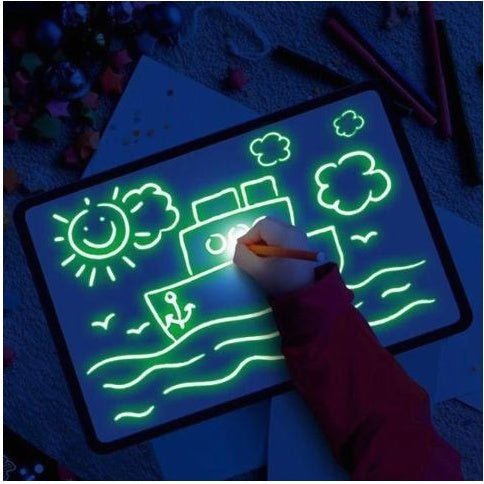 Educational Toy Drawing Pad 3D Magic 8 Light Effects Puzzle Board Sketchpad - pokema40be12982693e93d21399689f6bf7bd8
