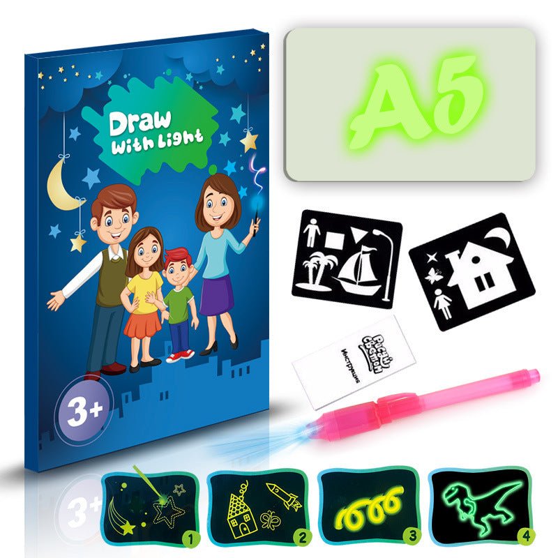 Educational Toy Drawing Pad 3D Magic 8 Light Effects Puzzle Board Sketchpad - pokema5e6f4a817133c56c38cb939ae89692bf