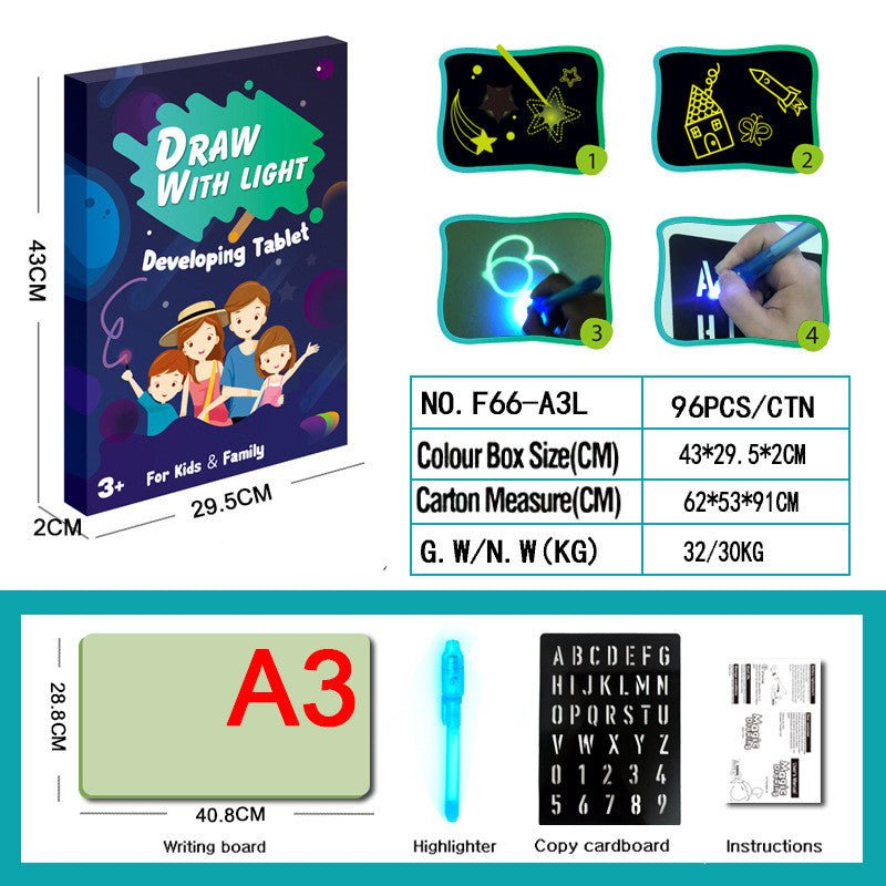 Educational Toy Drawing Pad 3D Magic 8 Light Effects Puzzle Board Sketchpad - pokema35b35a12d33f80265c06c2cc3073c83d