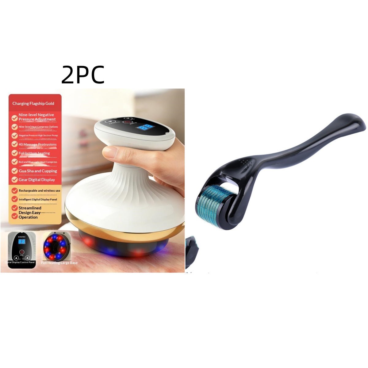 Electric Gua Sha Board Beauty Massager Cupping Device Electric Meridian Brush Home Abdominal Massage Gua Sha Board Massager - pokema4014c94300a048fc6adc54a0f9492d39