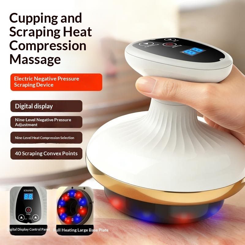 Electric Gua Sha Board Beauty Massager Cupping Device Electric Meridian Brush Home Abdominal Massage Gua Sha Board Massager - pokema8fcd8ceded875140dab58414ecd6bdb4