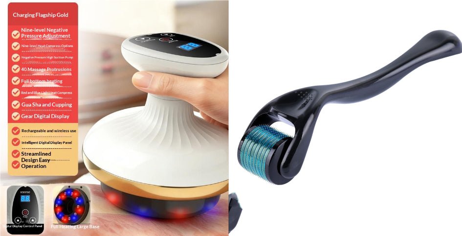 Electric Gua Sha Board Beauty Massager Cupping Device Electric Meridian Brush Home Abdominal Massage Gua Sha Board Massager - pokema40ad334eae508c653bb6dbba574ca37e