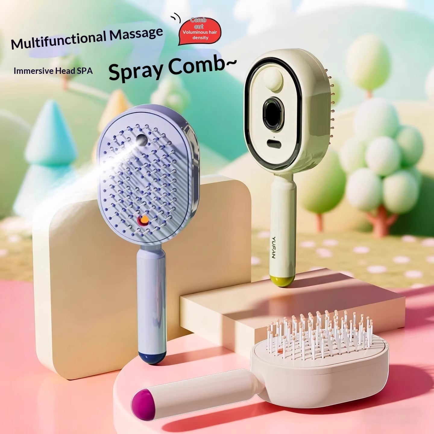 Electric Spray Airbag Massage Comb Essential Oil Atomized Hair Brush Anti-static Salon Fluffy Modeling Hair Care Tools - pokemab818f771ebff1bfad05166b1b0484ab5