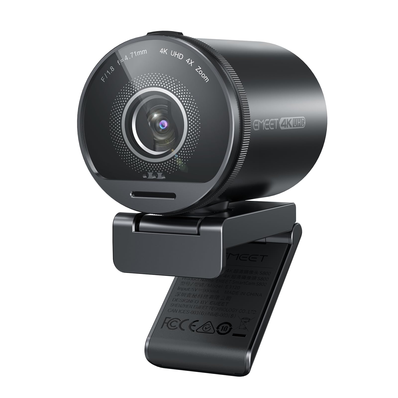 EMEET S600 4K Webcam for Streaming - Sony 1/2.5'' Sensor, PDAF Autofocus, 1080P@60FPS, 2 Noise Reduction Mics, Built-in Privacy Cover, 73° FOV, Streaming Camera for Live Commerce/Gaming/Beauty - pokemaEMEET S600 4K Webcam for Streaming - Sony 1/2.5'' Sensor, PDAF Autofocus, 1080P@60FPS, 2 Noise Reduction Mics, Built-in Privacy Cover, 73° FOV, Streaming Camera for Live Commerce/Gaming/Beauty