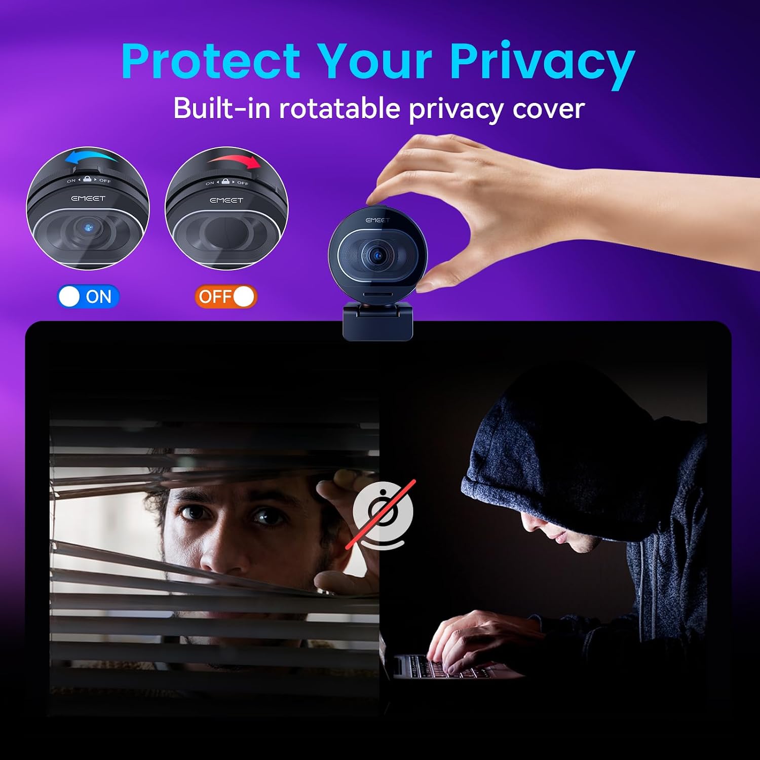 EMEET S600 4K Webcam for Streaming - Sony 1/2.5'' Sensor, PDAF Autofocus, 1080P@60FPS, 2 Noise Reduction Mics, Built-in Privacy Cover, 73° FOV, Streaming Camera for Live Commerce/Gaming/Beauty - pokemaEMEET S600 4K Webcam for Streaming - Sony 1/2.5'' Sensor, PDAF Autofocus, 1080P@60FPS, 2 Noise Reduction Mics, Built-in Privacy Cover, 73° FOV, Streaming Camera for Live Commerce/Gaming/Beauty