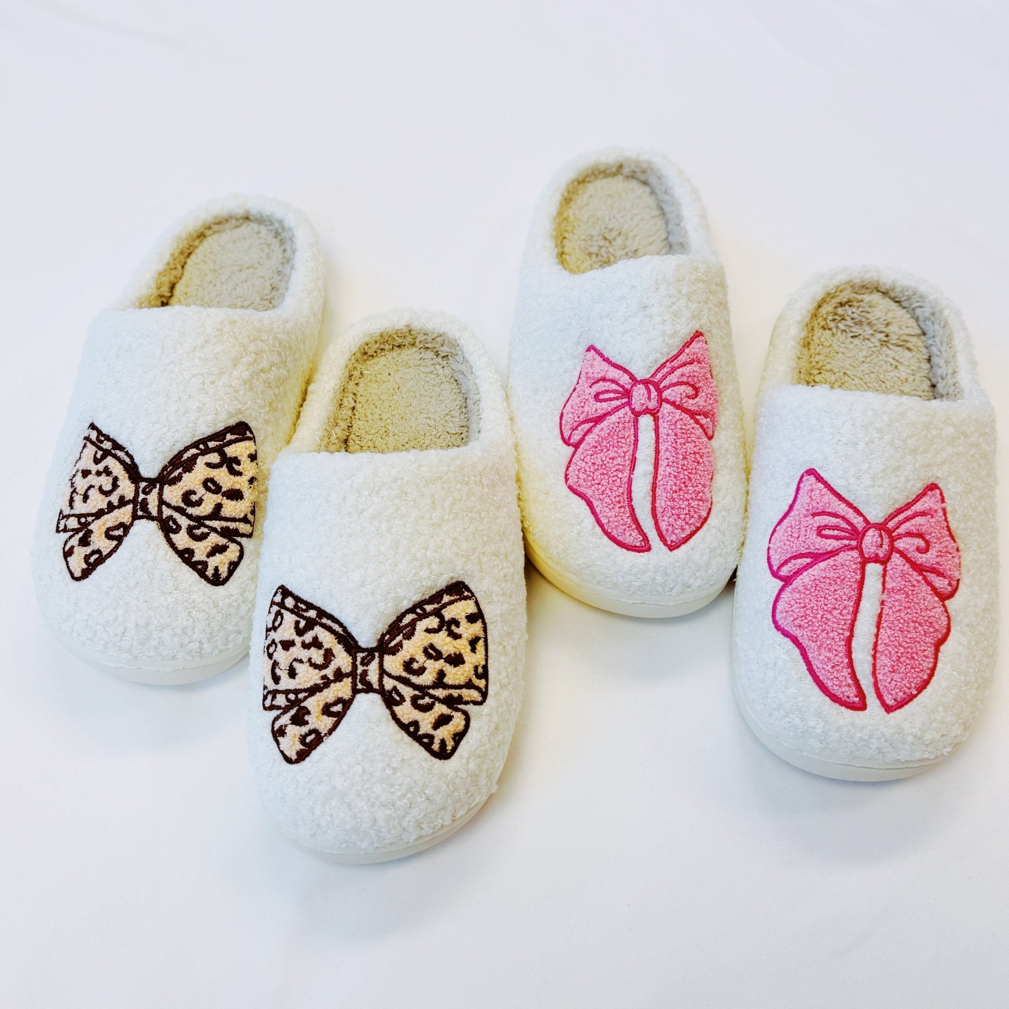 Emily Bow Cozy Lounge Slippers - pokemaEmily Bow Cozy Lounge Slippers