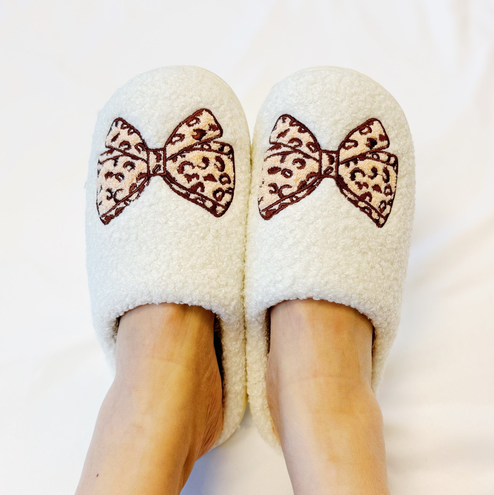 Emily Bow Cozy Lounge Slippers - pokemaEmily Bow Cozy Lounge Slippers