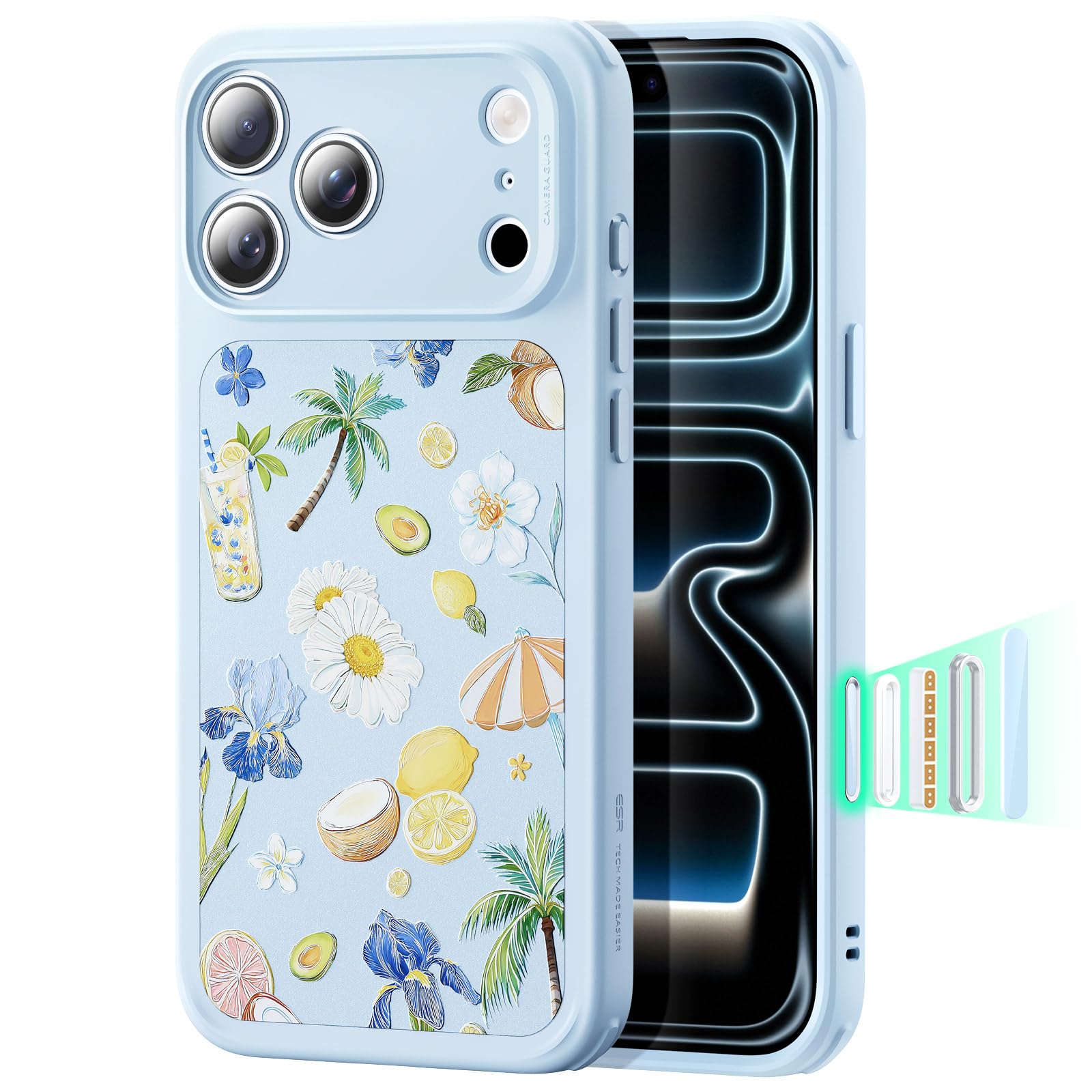 ESR for iPhone 16 Pro Max Case, Camera Control Capture Button, Compatible with MagSafe, Shockproof Military-Grade Protection, Phone Case for iPhone 16 Pro Max, Classic Hybrid Case(HaloLock), Clear - pokemaESR for iPhone 16 Pro Max Case, Camera Control Capture Button, Compatible with MagSafe, Shockproof Military-Grade Protection, Phone Case for iPhone 16 Pro Max, Classic Hybrid Case(HaloLock), Clear