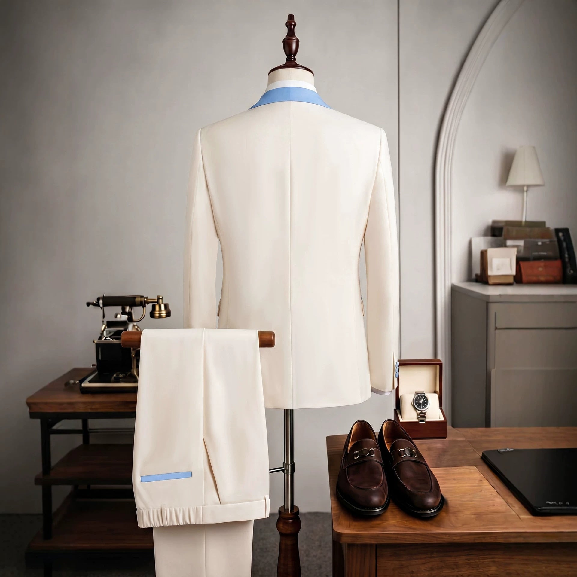 European And American Mens Waistcoat And Suit Pants Business Ensemble - pokema6c8b08b22f888ca83886d1f1007d04b2