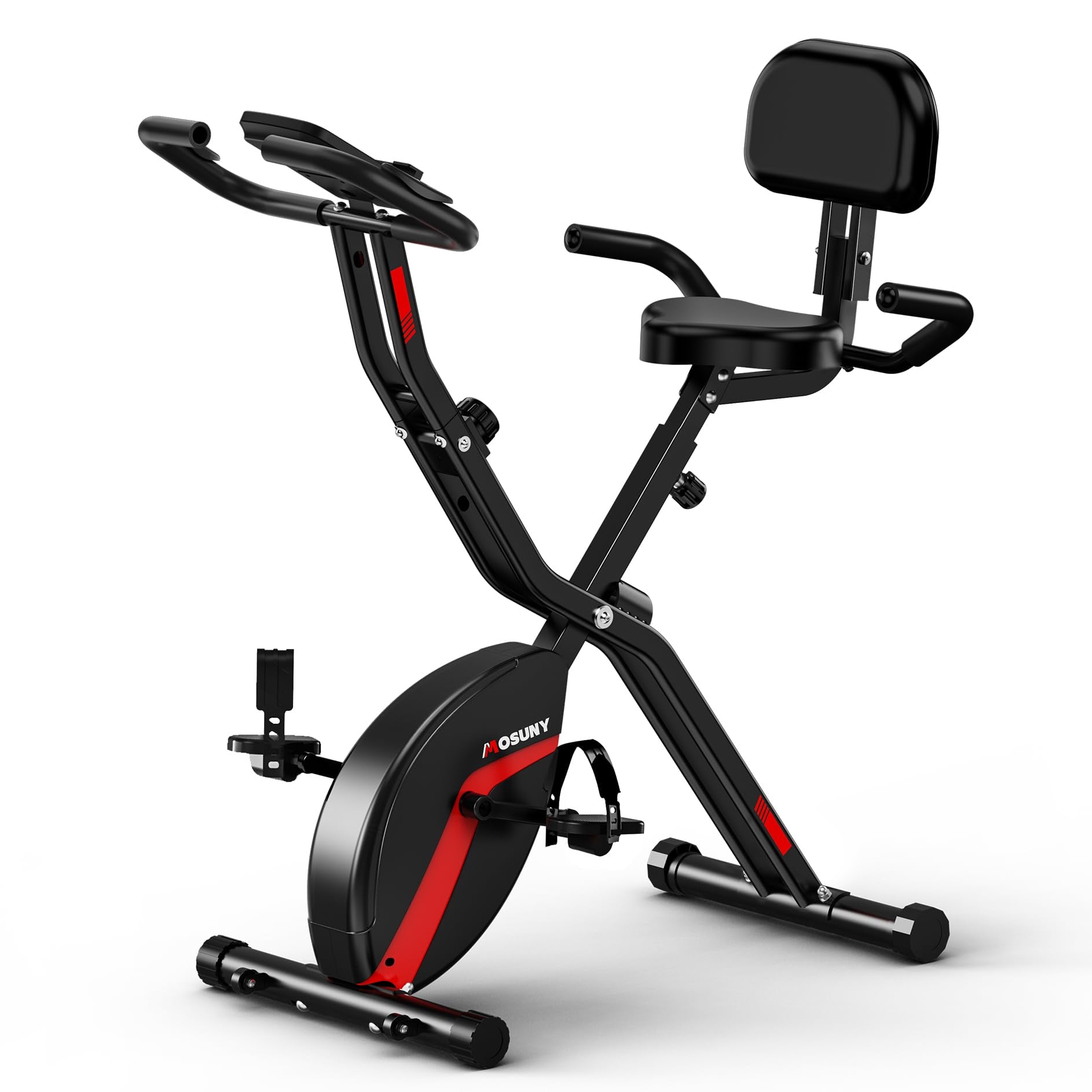 Exercise Bike, MOSUNY 5-in-1 Stationary Bike With 10DB Super-Silent, Folding Exercise Bike with 16-Level Adjustable Magnetic Resistance, 350 LBS Indoor Cycling Bike For Home Workout - pokemaExercise Bike, MOSUNY 5-in-1 Stationary Bike With 10DB Super-Silent, Folding Exercise Bike with 16-Level Adjustable Magnetic Resistance, 350 LBS Indoor Cycling Bike For Home Workout