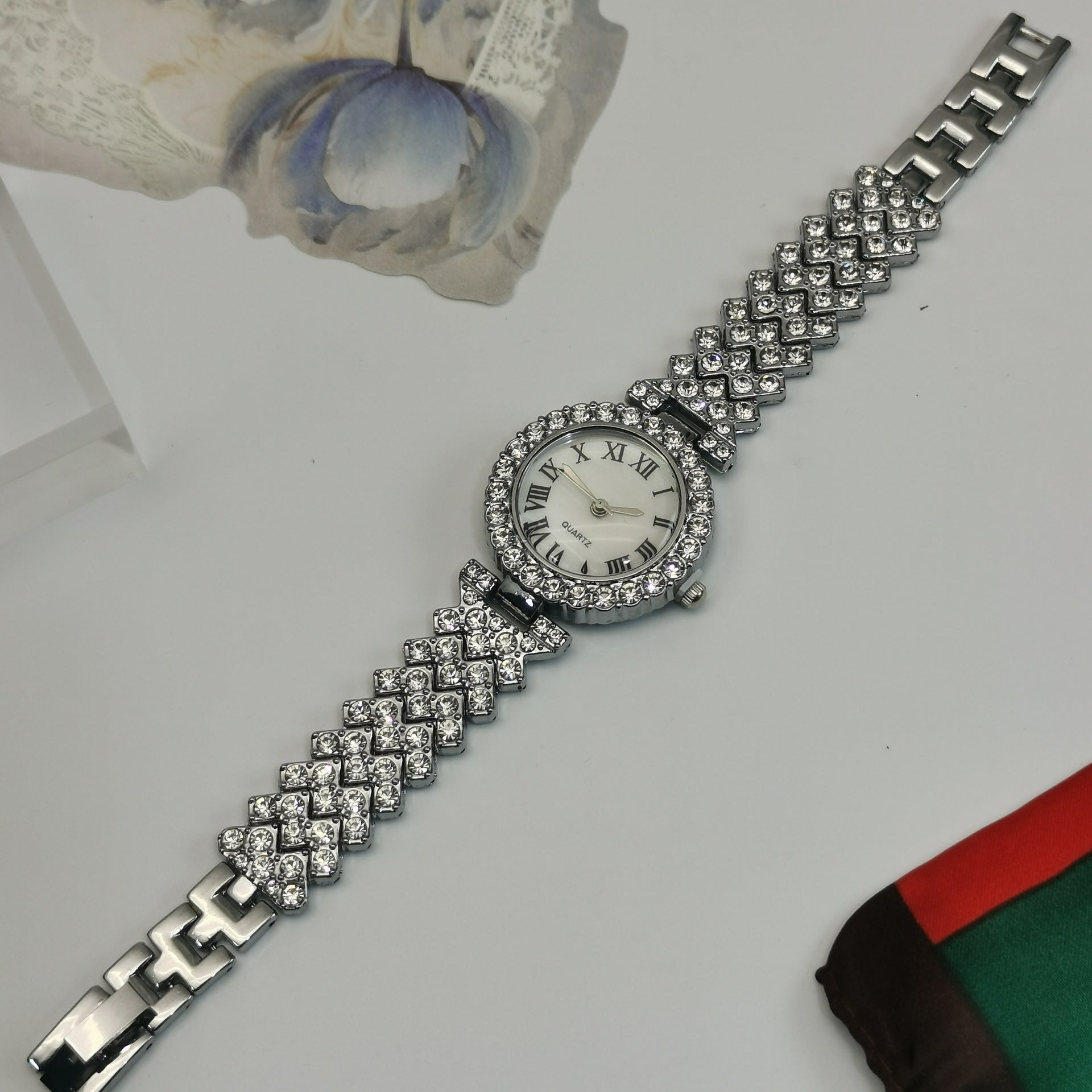 Fashion Business Versatile Diamond-studded Starry Sky Quartz Watch Bracelet For Women - pokema71d9db34f042211f2469aa9b13085d11
