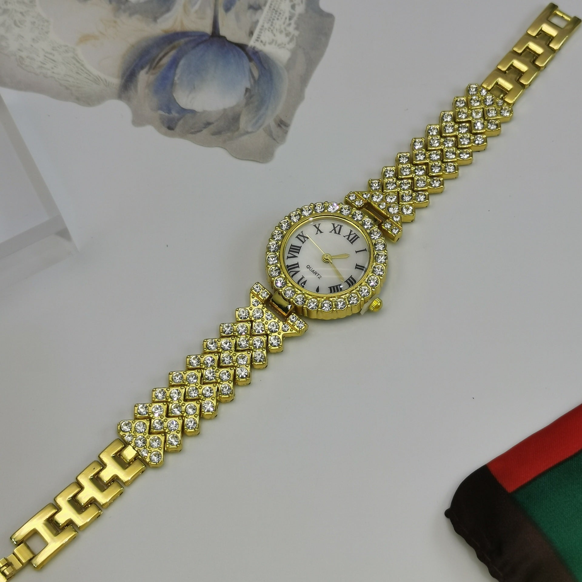 Fashion Business Versatile Diamond-studded Starry Sky Quartz Watch Bracelet For Women - pokemad0d2a953bfe285cd61f47a8c61ffabb3
