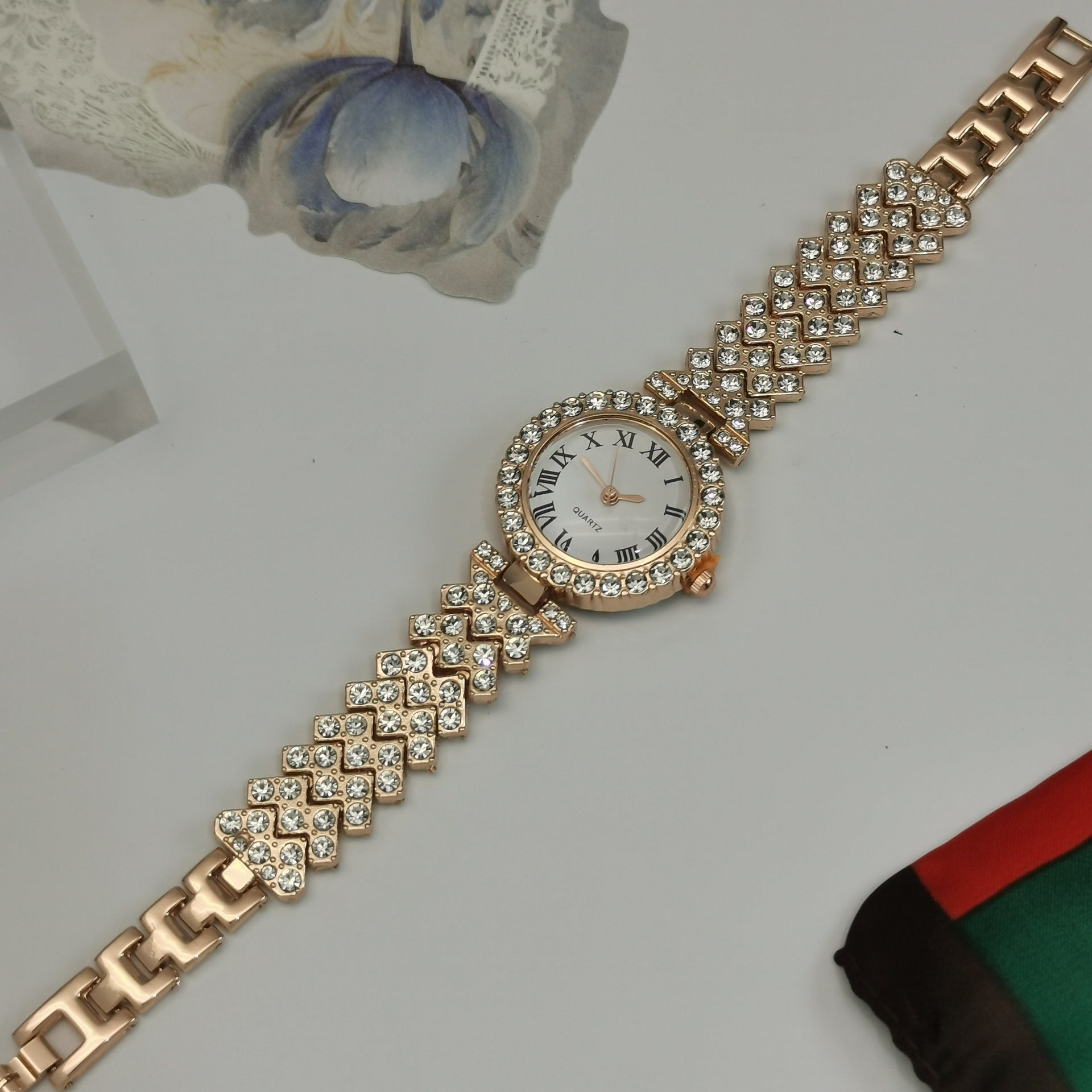 Fashion Business Versatile Diamond-studded Starry Sky Quartz Watch Bracelet For Women - pokema3c1eaf184ea7d26c4aecc8eb176a4d73