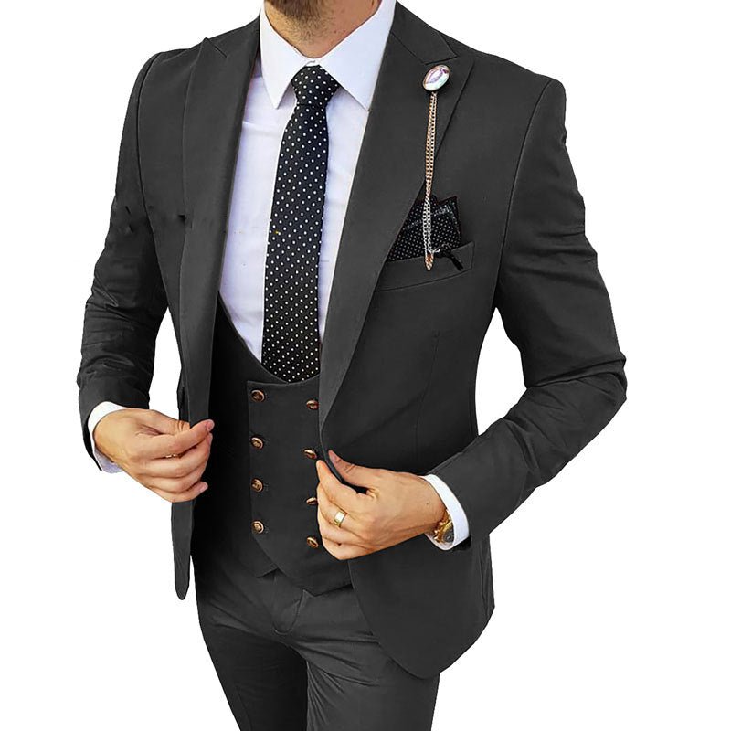 Fashion Men's Three Piece Suit Appear Thin - pokemafcf3288b58e714a9a05918847d3b6aa3