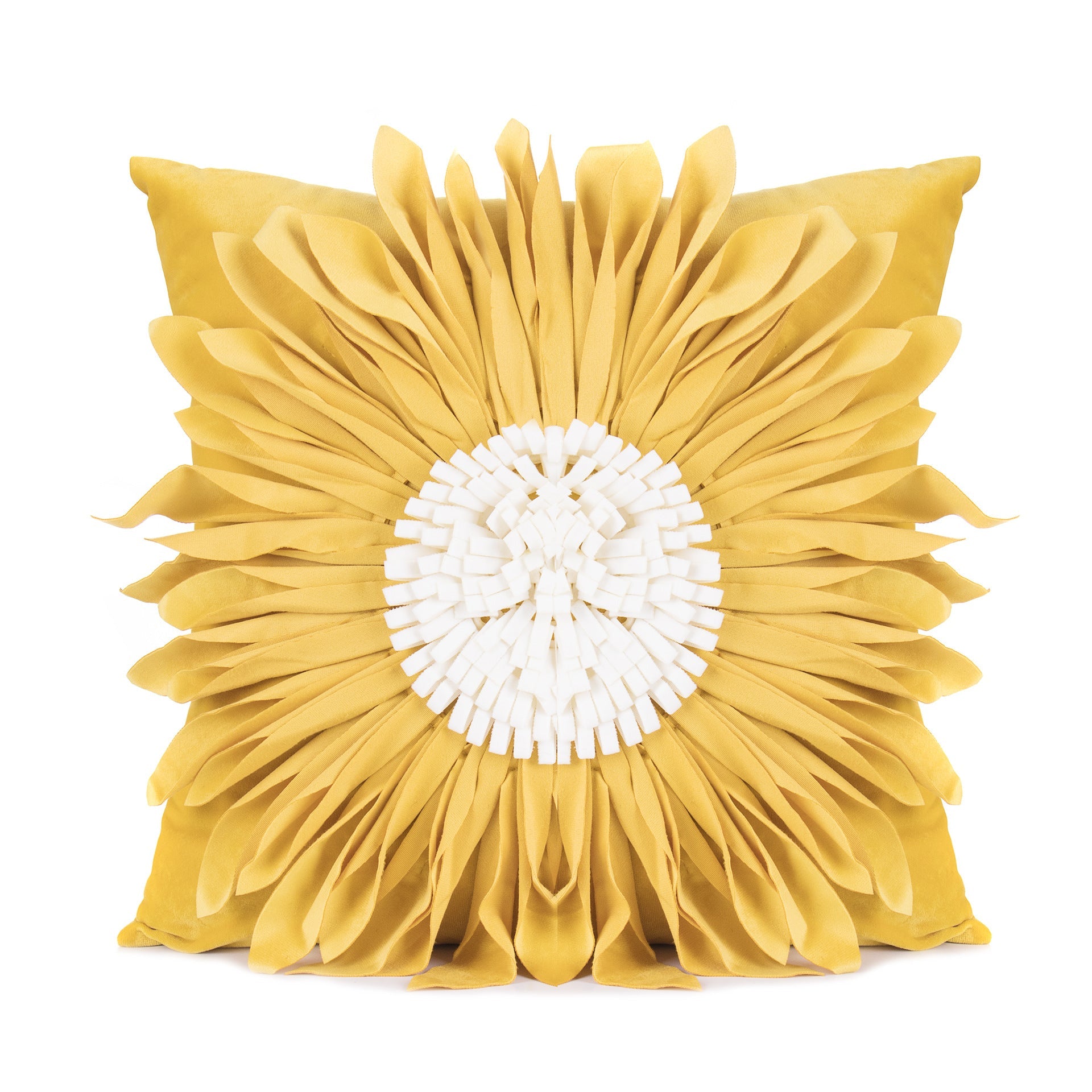 Fashion Modern Style White Throw Pillows Velvet Stitching 3D Chrysanthemum Cushion Waist Pillow Blue Cushion Case - pokema6b46f5220997a4ea6dd0dfe461f39b68