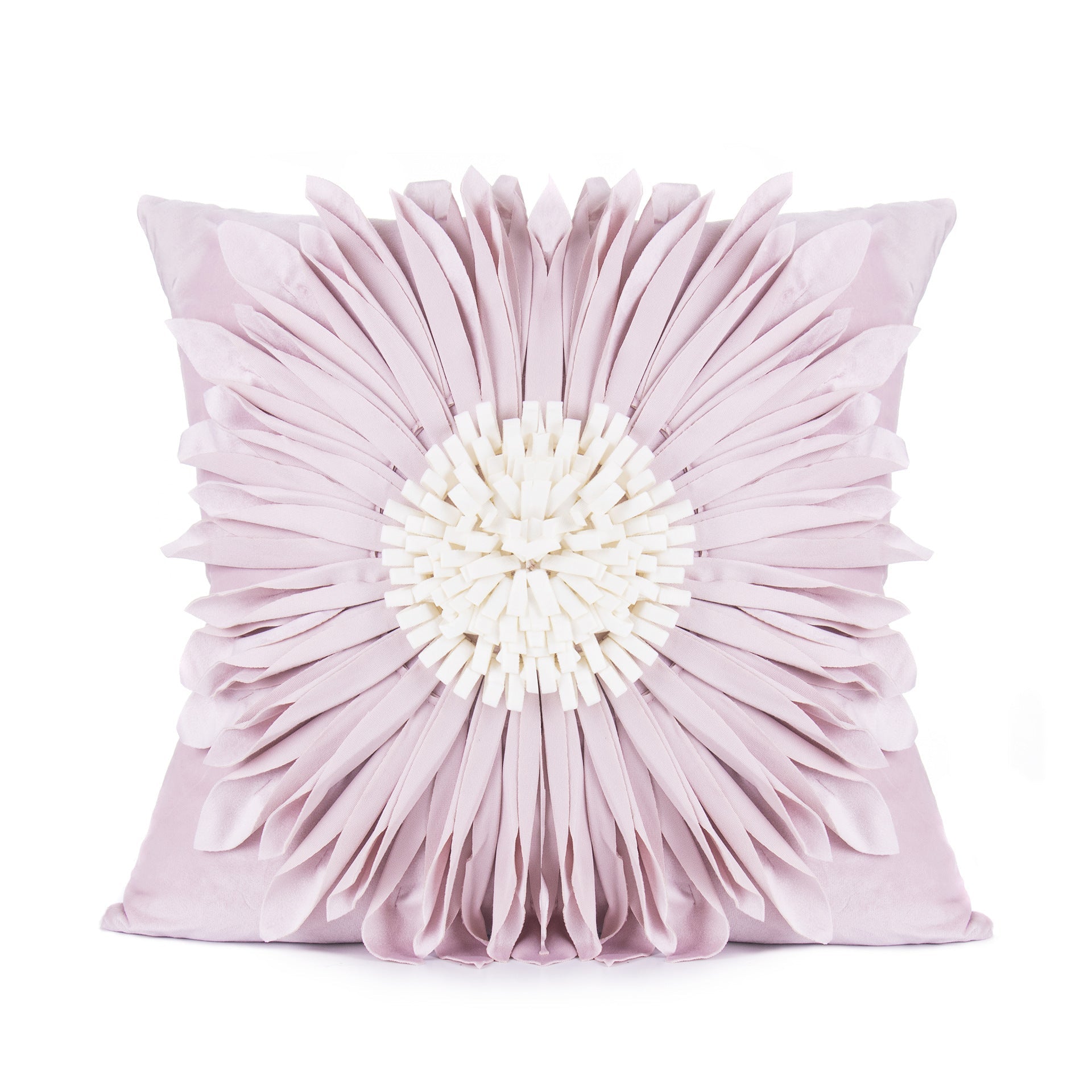Fashion Modern Style White Throw Pillows Velvet Stitching 3D Chrysanthemum Cushion Waist Pillow Blue Cushion Case - pokemae0e076d8356da972bb9b855d4ea03993