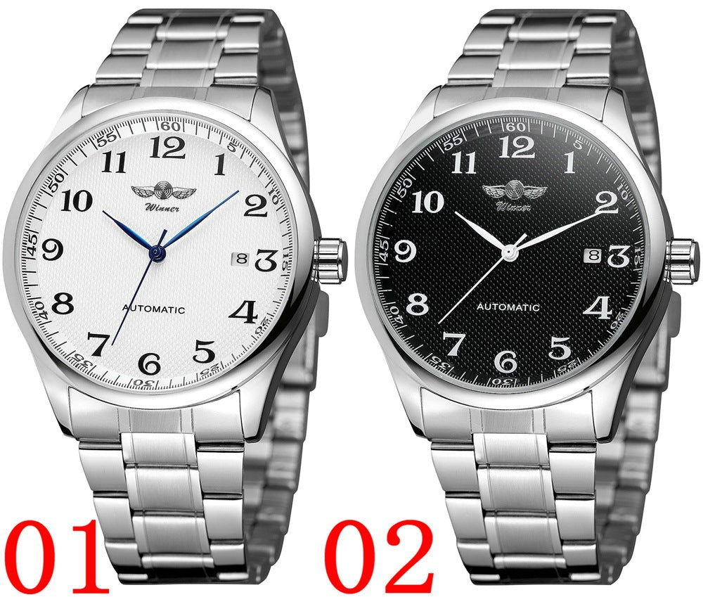 Fashion Simple Stainless Steel Men's Business Watch - pokema972177df9543c1ddf043a3fa217a9d31