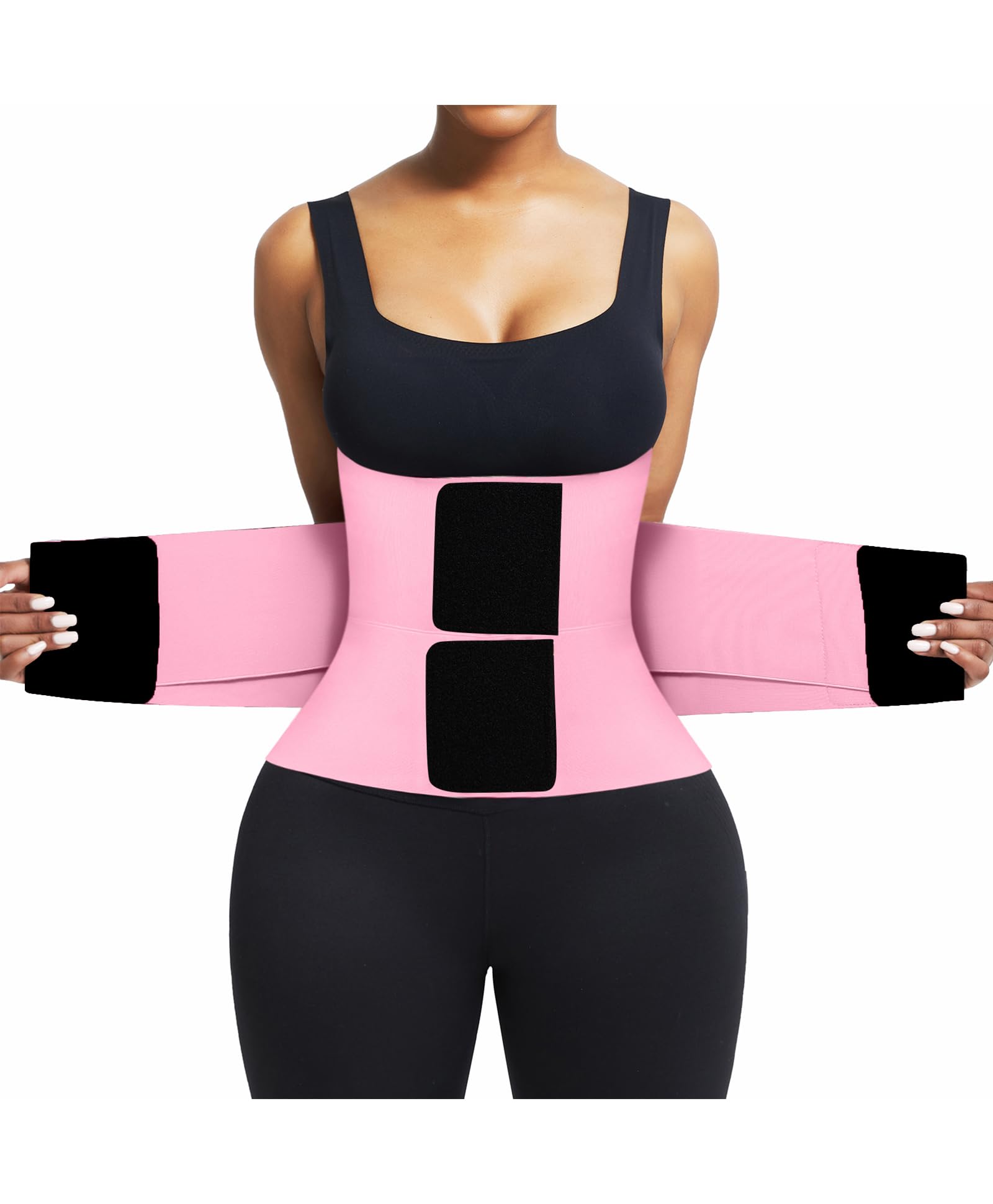 FeelinGirl Waist Trainer Belt Waist Cincher Trimmer Ab Belt Tummy Control Body Shaper with Triple Wrap Women and Men - pokemaFeelinGirl Waist Trainer Belt Waist Cincher Trimmer Ab Belt Tummy Control Body Shaper with Triple Wrap Women and Men