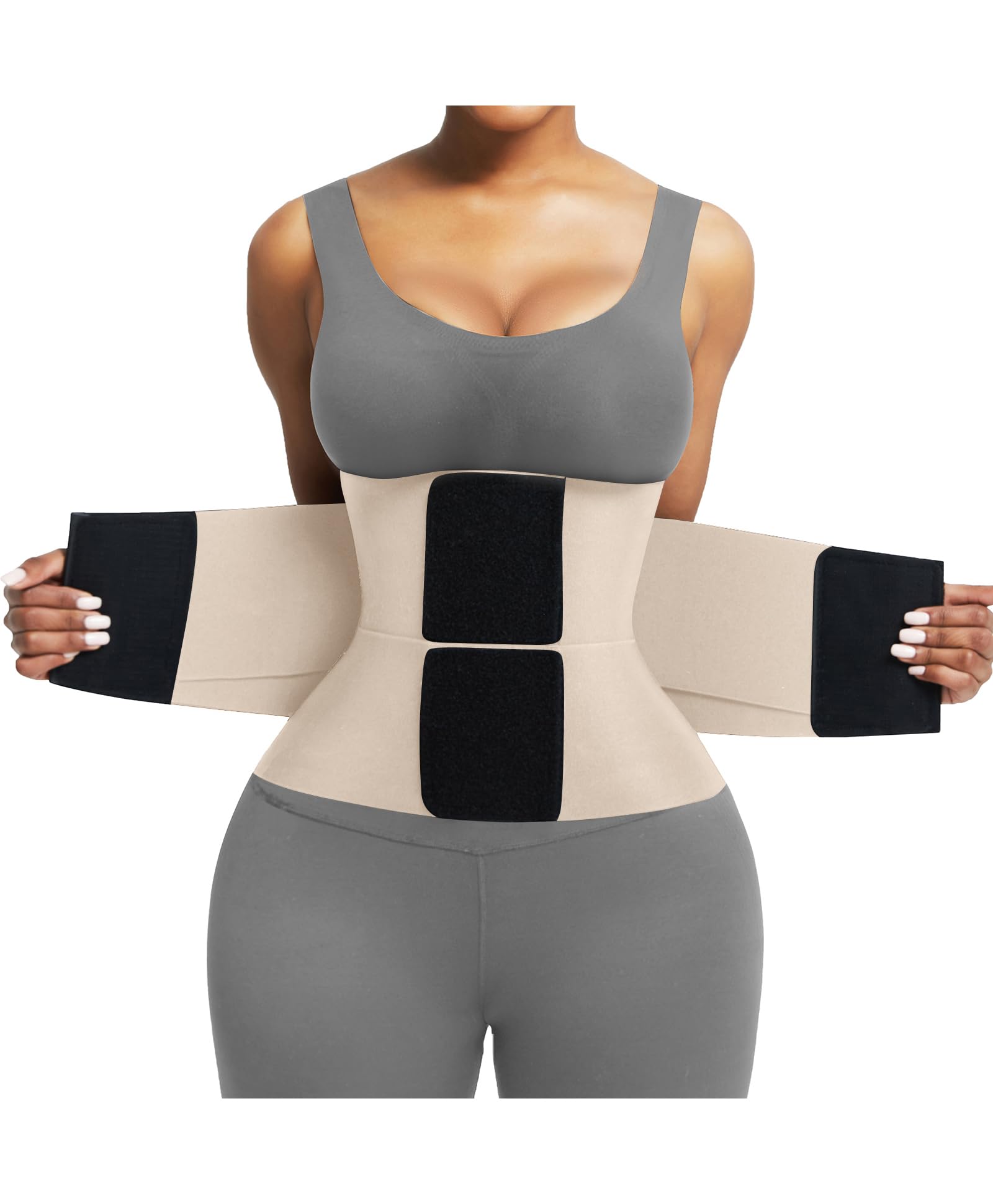 FeelinGirl Waist Trainer Belt Waist Cincher Trimmer Ab Belt Tummy Control Body Shaper with Triple Wrap Women and Men - pokemaFeelinGirl Waist Trainer Belt Waist Cincher Trimmer Ab Belt Tummy Control Body Shaper with Triple Wrap Women and Men