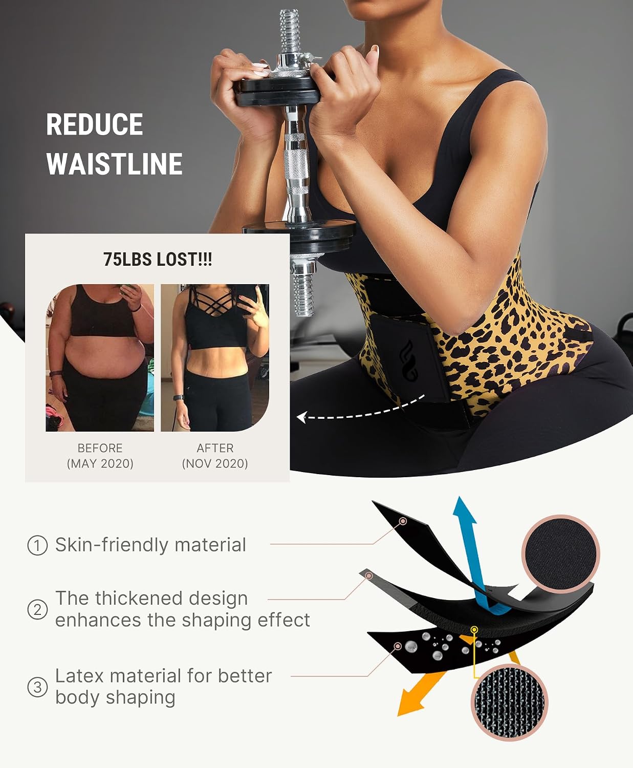 FeelinGirl Waist Trainer Belt Waist Cincher Trimmer Ab Belt Tummy Control Body Shaper with Triple Wrap Women and Men - pokemaFeelinGirl Waist Trainer Belt Waist Cincher Trimmer Ab Belt Tummy Control Body Shaper with Triple Wrap Women and Men