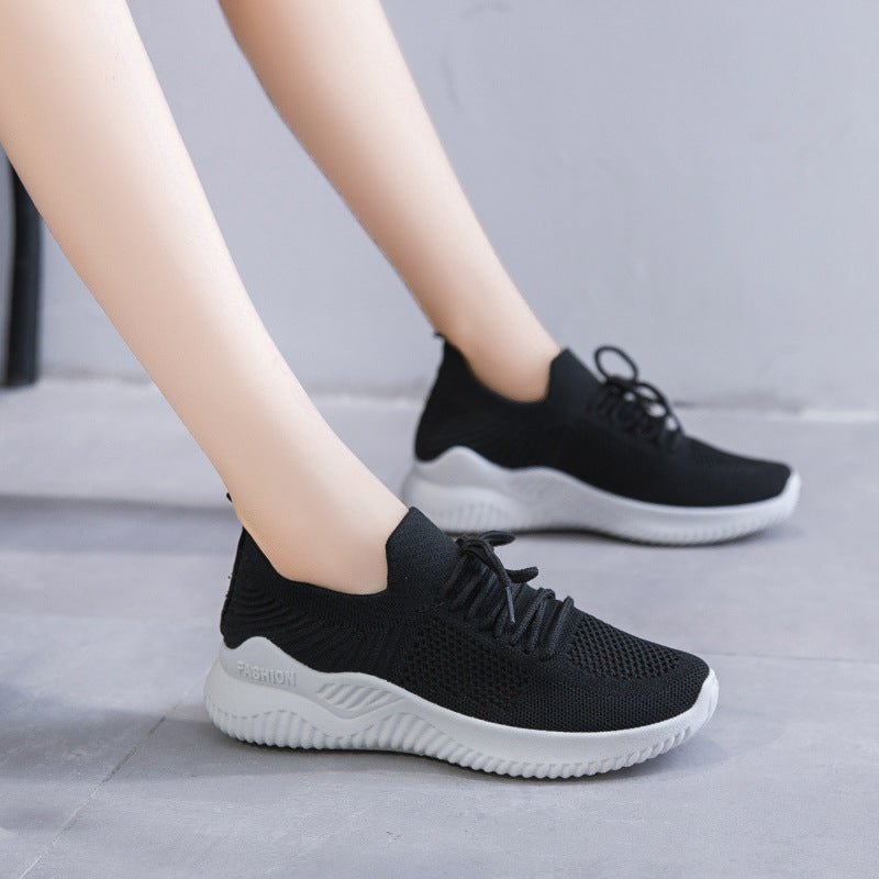 Flying Woven Mesh Spring And Summer New All-match Transparent Sneakers - pokema4a0ae5b71b5e215bb97823601dcb1911