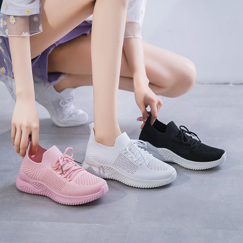 Flying Woven Mesh Spring And Summer New All-match Transparent Sneakers - pokema1923d41dcf83904c6d94919df96a35ed