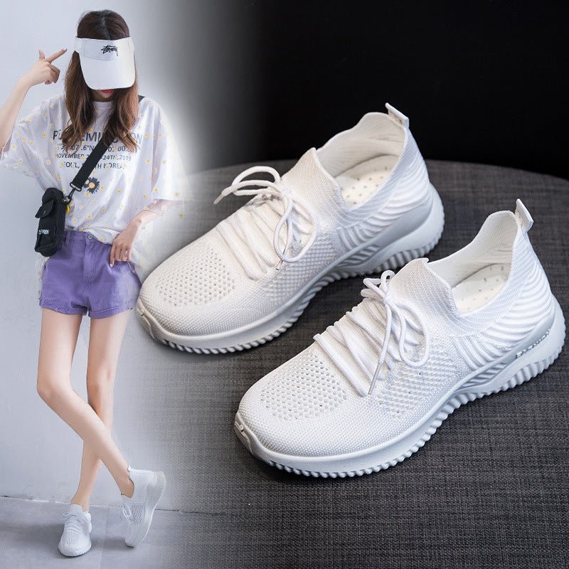 Flying Woven Mesh Spring And Summer New All-match Transparent Sneakers - pokema9707748bc82eea3cdfdd69b01ccee886