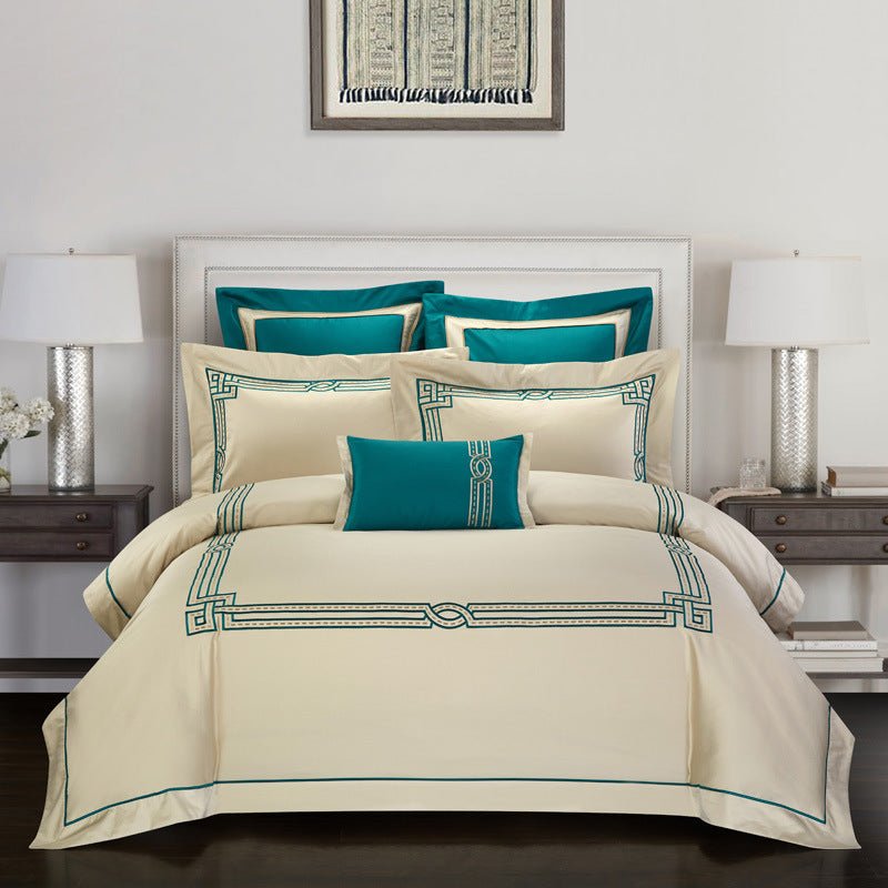 Four-piece cotton embroidery embroidery home textile - pokema53835beddd78189fedc76099642258f3