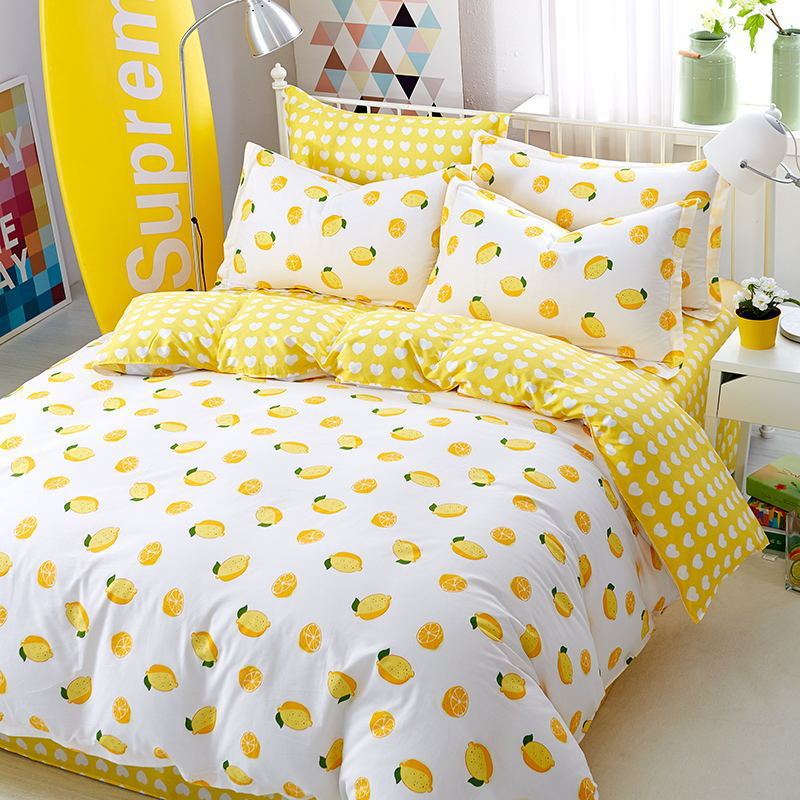 Four-piece Set Duvet Cover One-piece Single Double Thick Bed Sheet Three-piece Set - pokema5a3d091797cc31a04b30b44d151a19c2