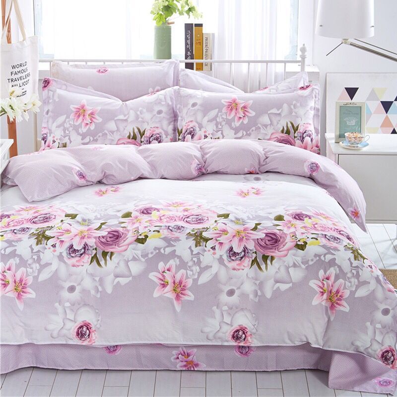 Four-piece Set Duvet Cover One-piece Single Double Thick Bed Sheet Three-piece Set - pokemac884c4978161dcb4af995399225b582