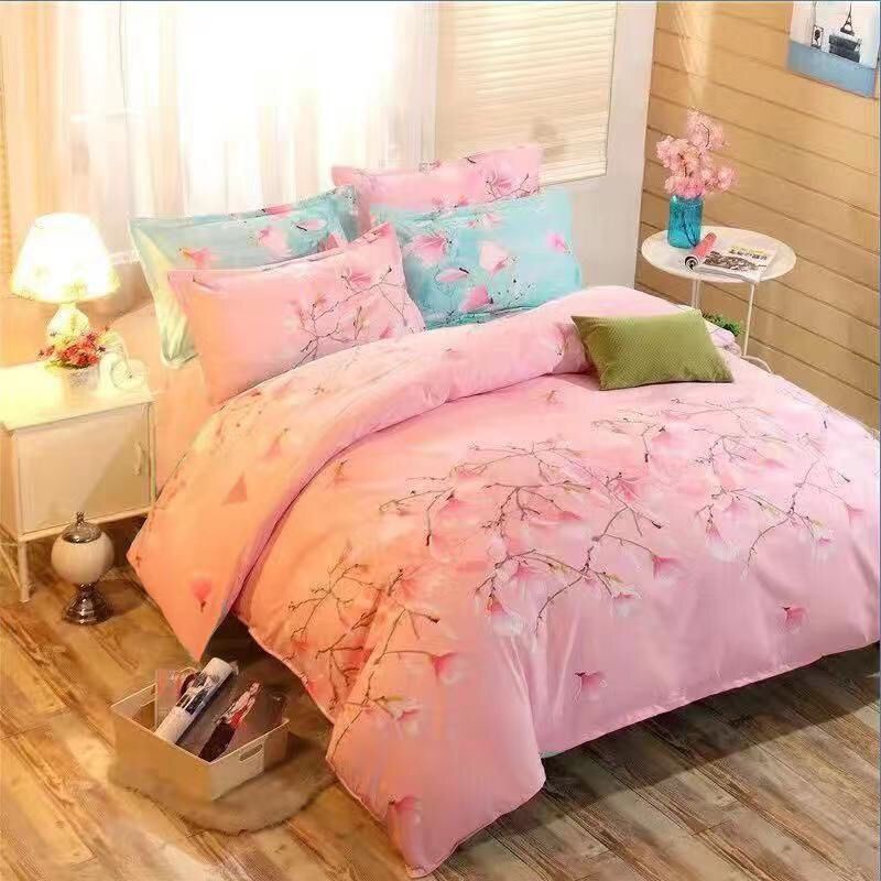 Four-piece Set Duvet Cover One-piece Single Double Thick Bed Sheet Three-piece Set - pokema8ffd4be640703db87342c52aa44f1955