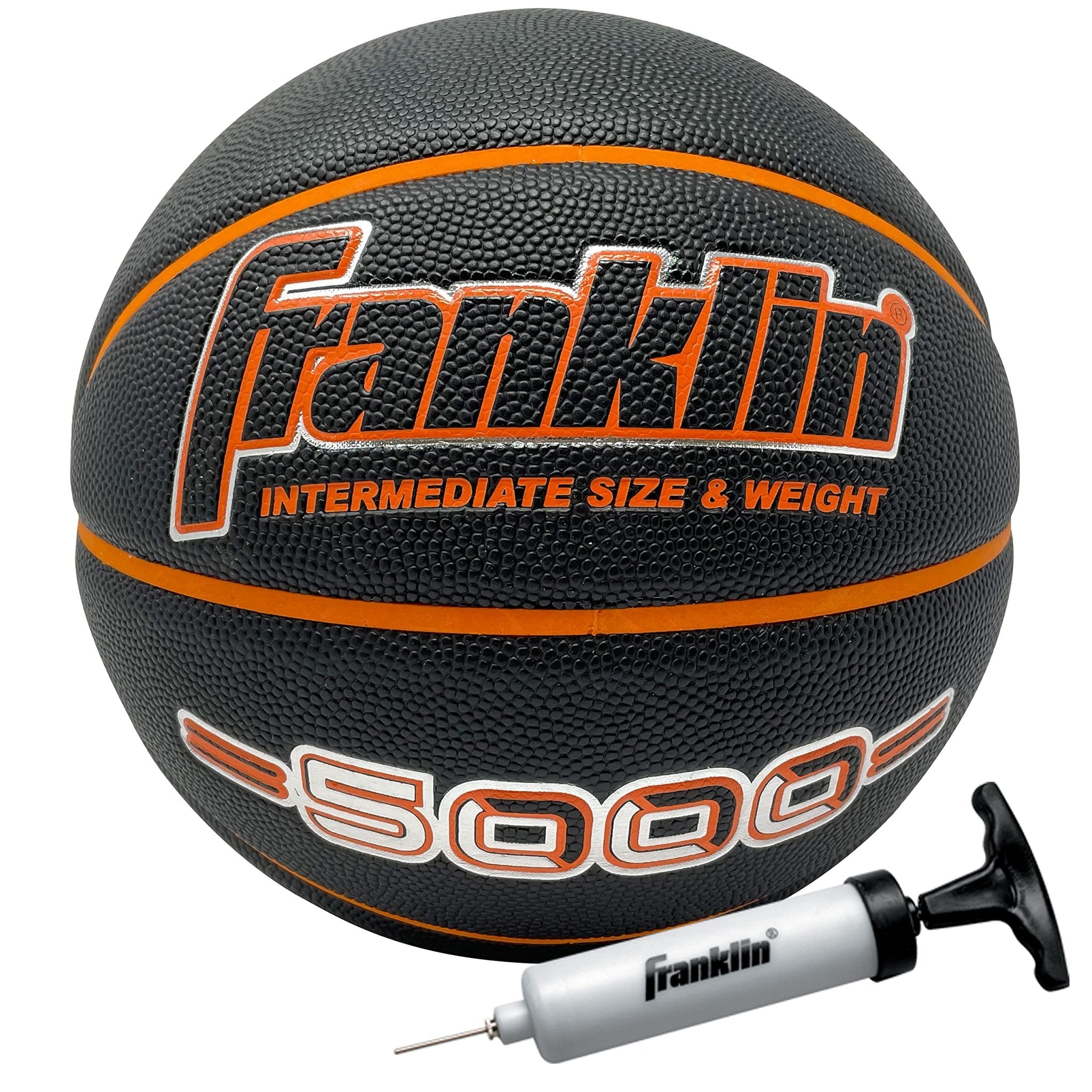 Franklin Sports 5000 Womens Basketball - 28.5" Girls Basketball - Official Indoor Basketball - High School + College Game Ball - Air Pump Included - pokemaFranklin Sports 5000 Womens Basketball - 28.5" Girls Basketball - Official Indoor Basketball - High School + College Game Ball - Air Pump Included