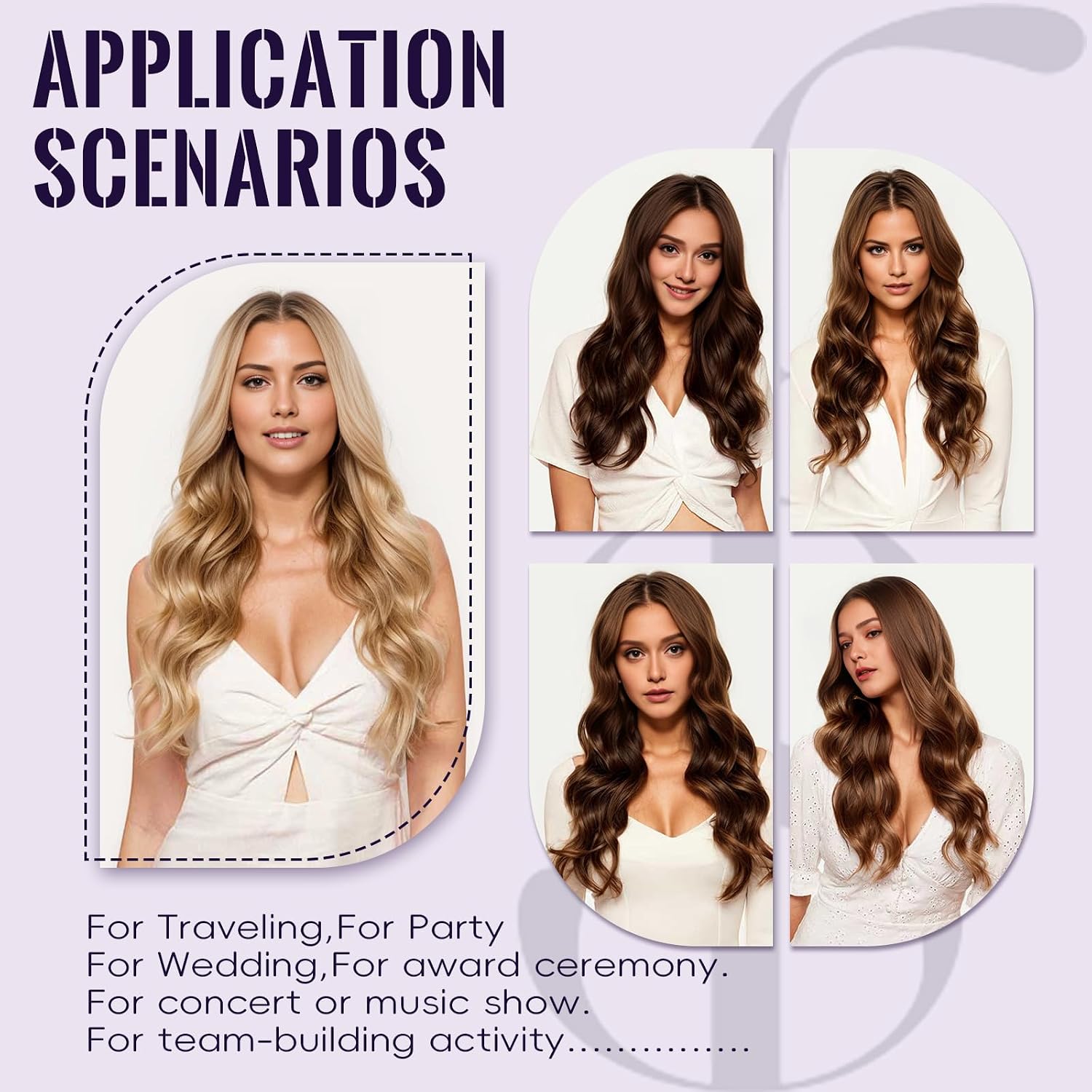 Fshine Clip in Hair Extensions Human Hair Jet Black 26 in 135 G For Party | 7pcs, Hair Extensions, for Women, Add Volume and Length - pokemaFshine Clip in Hair Extensions Human Hair Jet Black 26 in 135 G For Party | 7pcs, Hair Extensions, for Women, Add Volume and Length