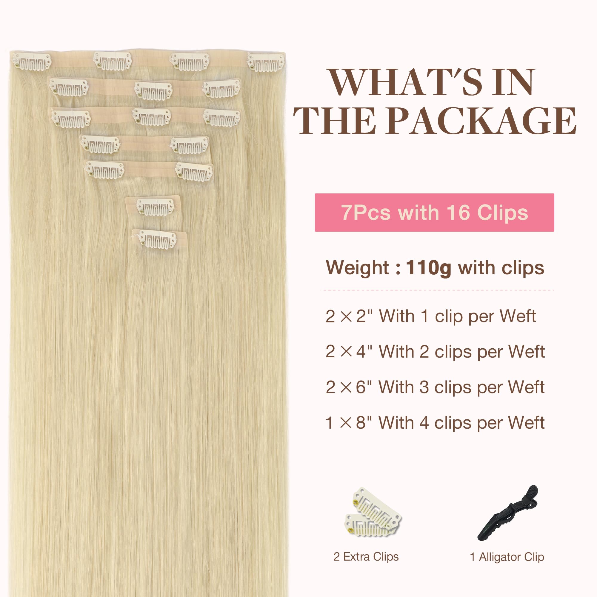 GOO GOO Clip in Hair Extensions Human Hair, 14inch 120g 7Pcs, 3/8/613 Balayage Walnut Brown to Ash Brown and Bleach Blonde, Hair extensions for women, Human Hair Extensions Clip in - pokemaGOO GOO Clip in Hair Extensions Human Hair, 14inch 120g 7Pcs, 3/8/613 Balayage Walnut Brown to Ash Brown and Bleach Blonde, Hair extensions for women, Human Hair Extensions Clip in