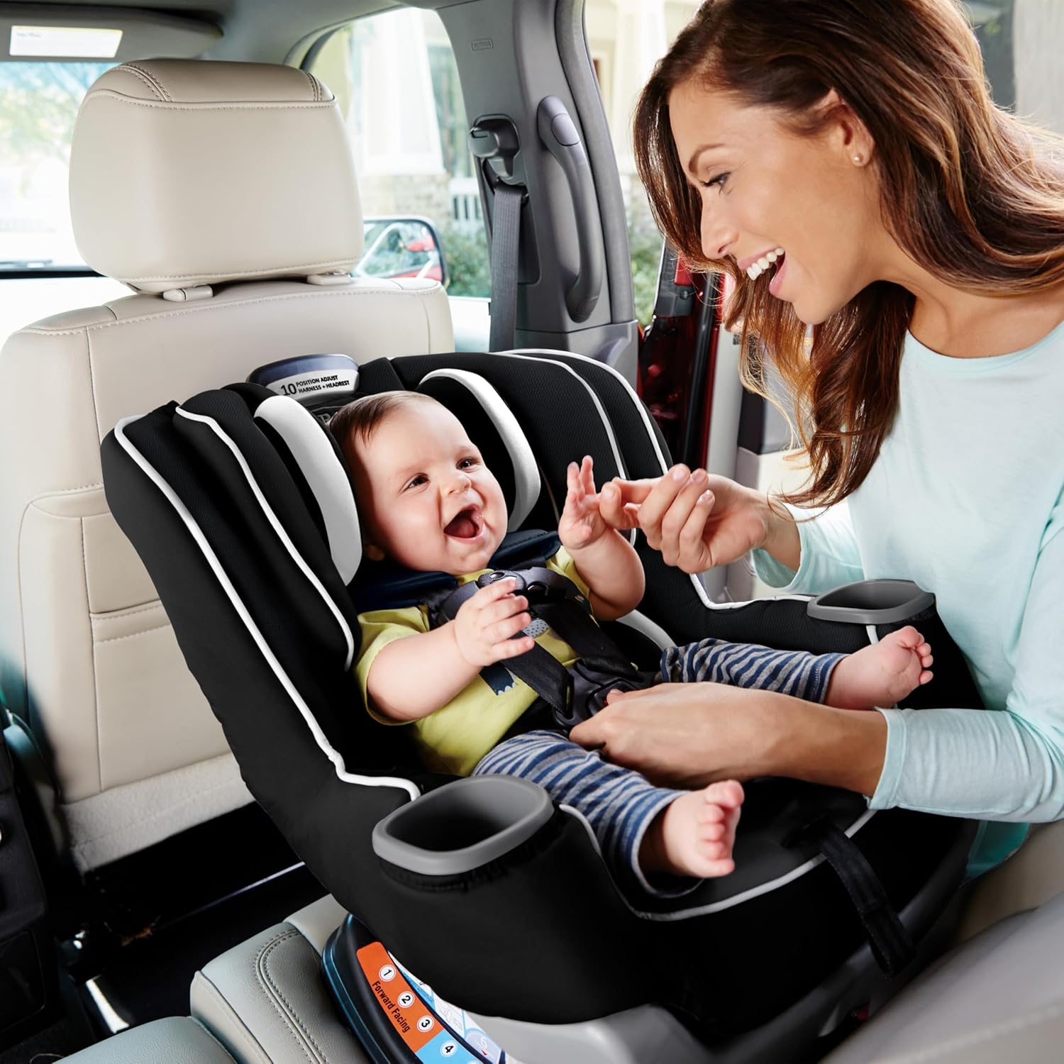 Graco Extend2Fit Convertible Car Seat, 2-in-1 Forward & Rear-Facing Baby Car Seat, 1.8-30 kg (4-65 lb), Titus - pokemaGraco Extend2Fit Convertible Car Seat, 2-in-1 Forward & Rear-Facing Baby Car Seat, 1.8-30 kg (4-65 lb), Titus