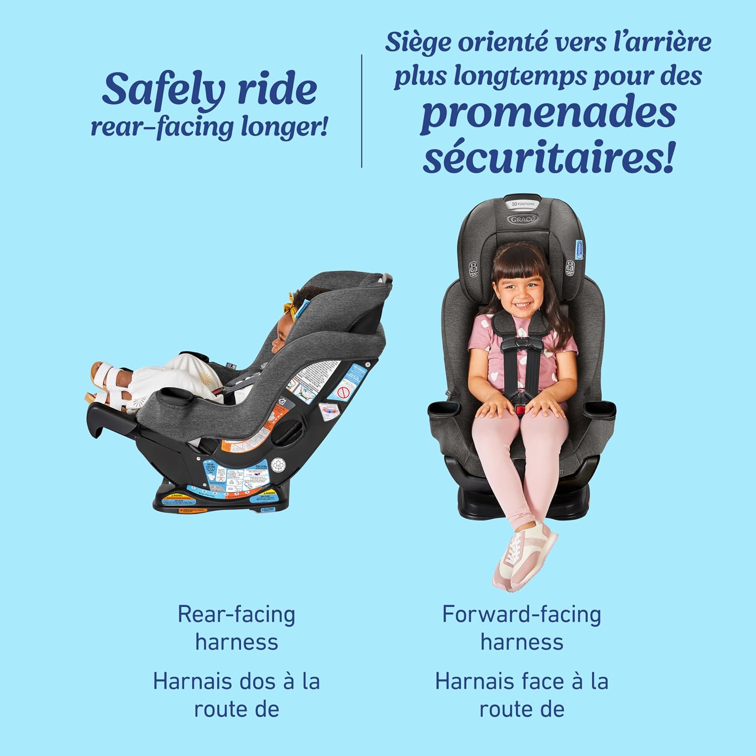 Graco Extend2Fit Convertible Car Seat, 2-in-1 Forward & Rear-Facing Baby Car Seat, 1.8-30 kg (4-65 lb), Titus - pokemaGraco Extend2Fit Convertible Car Seat, 2-in-1 Forward & Rear-Facing Baby Car Seat, 1.8-30 kg (4-65 lb), Titus