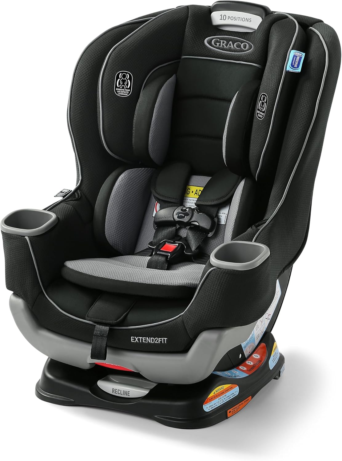 Graco Extend2Fit Convertible Car Seat, 2-in-1 Forward & Rear-Facing Baby Car Seat, 1.8-30 kg (4-65 lb), Titus - pokemaGraco Extend2Fit Convertible Car Seat, 2-in-1 Forward & Rear-Facing Baby Car Seat, 1.8-30 kg (4-65 lb), Titus
