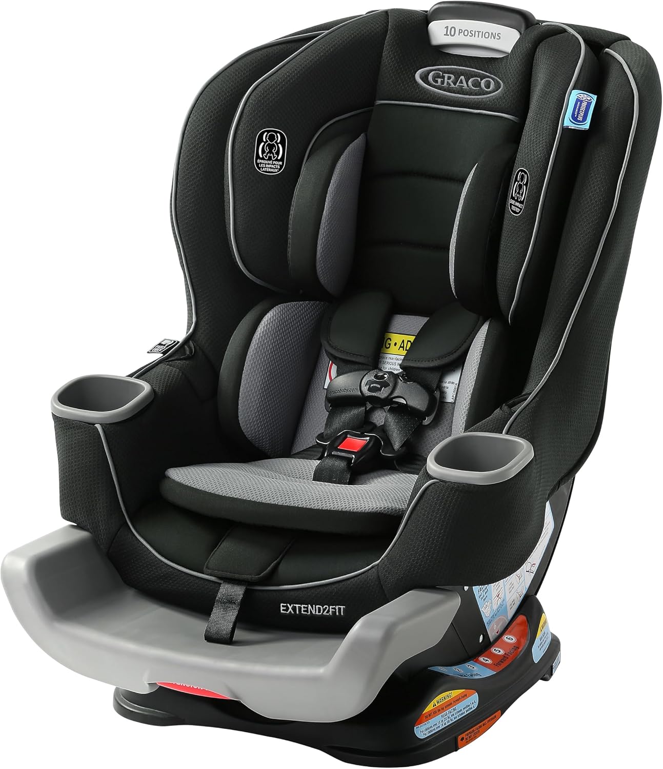 Graco Extend2Fit Convertible Car Seat, 2-in-1 Forward & Rear-Facing Baby Car Seat, 1.8-30 kg (4-65 lb), Titus - pokemaGraco Extend2Fit Convertible Car Seat, 2-in-1 Forward & Rear-Facing Baby Car Seat, 1.8-30 kg (4-65 lb), Titus