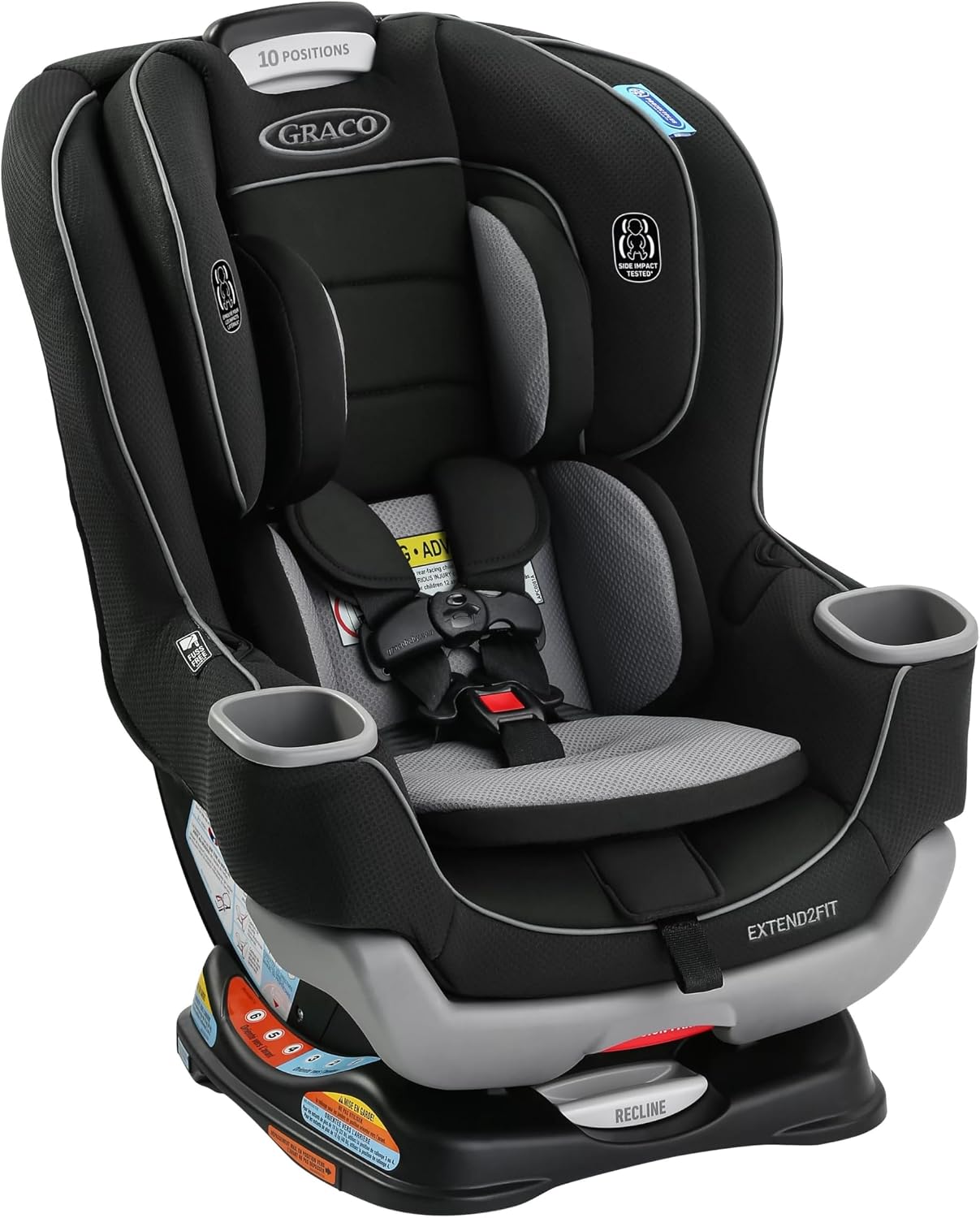 Graco Extend2Fit Convertible Car Seat, 2-in-1 Forward & Rear-Facing Baby Car Seat, 1.8-30 kg (4-65 lb), Titus - pokemaGraco Extend2Fit Convertible Car Seat, 2-in-1 Forward & Rear-Facing Baby Car Seat, 1.8-30 kg (4-65 lb), Titus