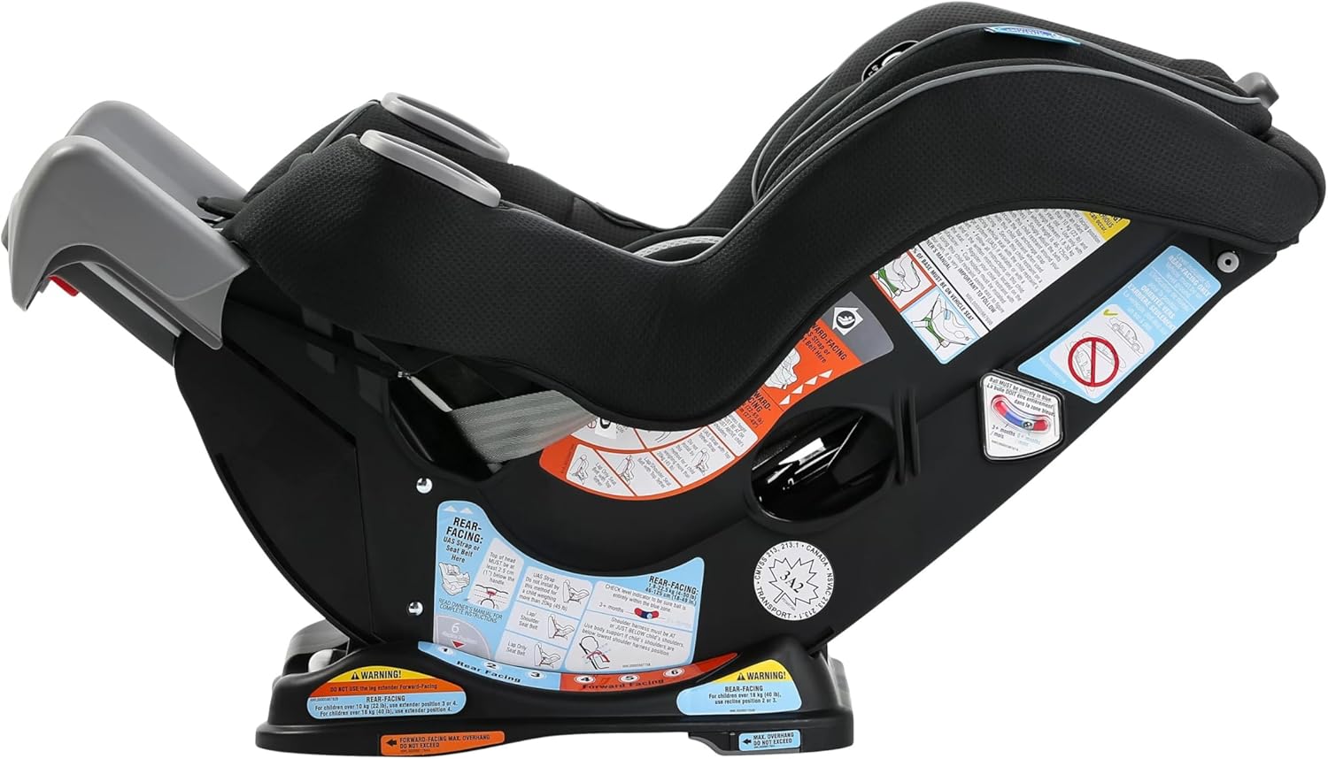 Graco Extend2Fit Convertible Car Seat, 2-in-1 Forward & Rear-Facing Baby Car Seat, 1.8-30 kg (4-65 lb), Titus - pokemaGraco Extend2Fit Convertible Car Seat, 2-in-1 Forward & Rear-Facing Baby Car Seat, 1.8-30 kg (4-65 lb), Titus