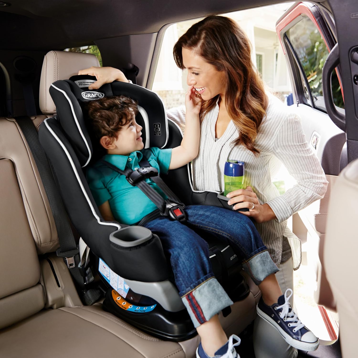 Graco Extend2Fit Convertible Car Seat, 2-in-1 Forward & Rear-Facing Baby Car Seat, 1.8-30 kg (4-65 lb), Titus - pokemaGraco Extend2Fit Convertible Car Seat, 2-in-1 Forward & Rear-Facing Baby Car Seat, 1.8-30 kg (4-65 lb), Titus