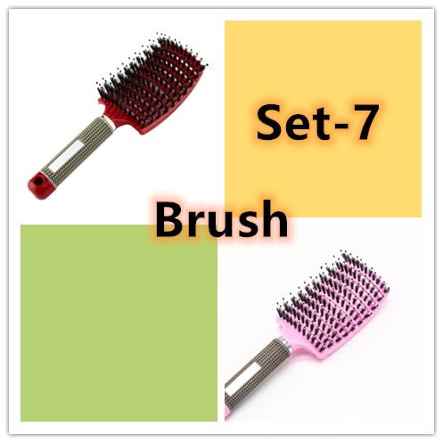 Hairbrush Anti Klit Brushy Haarborstel Women Detangler Hair Brush Bristle Nylon Scalp Massage Teaser Hair Brush Comb - pokema6e7588137e1896829f8476756f8707a1