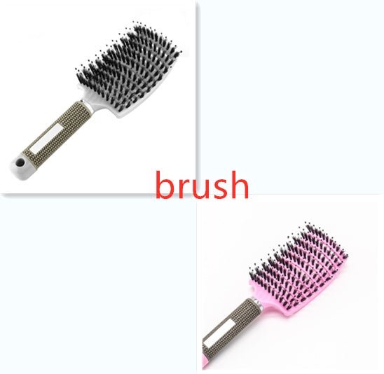 Hairbrush Anti Klit Brushy Haarborstel Women Detangler Hair Brush Bristle Nylon Scalp Massage Teaser Hair Brush Comb - pokema713f5240b30144e355a5ad13e2e15942