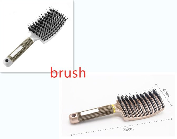 Hairbrush Anti Klit Brushy Haarborstel Women Detangler Hair Brush Bristle Nylon Scalp Massage Teaser Hair Brush Comb - pokema3d37cbec3edb5f10d56eaed03d69b8be