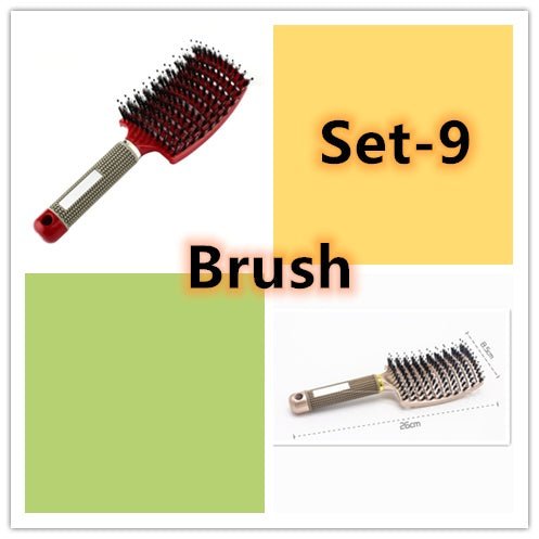 Hairbrush Anti Klit Brushy Haarborstel Women Detangler Hair Brush Bristle Nylon Scalp Massage Teaser Hair Brush Comb - pokema617d4aa227844218fd1f0f456f5dc70d